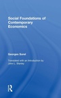 Cover: Social Foundations of Contemporary Economics - Transaction Publishers