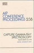 Cover: Capture Gamma-Ray Spectroscopy - American Institute of Physics