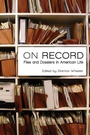 Cover: On Record - Transaction Publishers