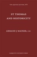 Cover: St. Thomas and Historicity - Marquette University Press