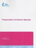 Cover: Preservation of Arsenic Species - American Water Works Association