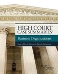 Cover: High Court Case Summaries on The Law of Business Organizations - West Academic Press