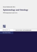 Cover: Epistemology and Ontology - Franz Steiner Verlag