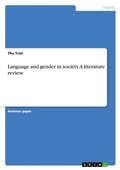 Cover: Language and gender in society. A literature review - GRIN Verlag
