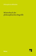 Cover: W&ouml;rterbuch der philosophischen Begriffe - Meiner