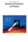 Cover: Journal of Prisoners on Prisons, V25 # 2 - University of Ottawa Press