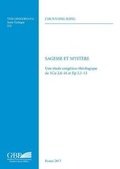 Cover: Sagesse Et Mystere - Gregorian & Biblical Press