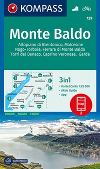Abbildung von: KOMPASS Wanderkarte Monte Baldo - KOMPASS-Karten