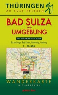Abbildung von: Wanderkarte Bad Sulza und Umgebung - grünes herz