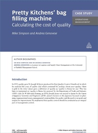 Abbildung von: Case Study: Pretty Kitchens' Bag Filling Machine - Kogan Page Ltd