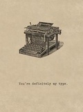 Cover: Antique Typewriter. 6 Cards, Individually Bagged with Envelopes - Laughing Elephant