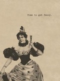 Cover: Fancy-Dress Lady. 6 Cards, Individually Bagged with Envelopes - Laughing Elephant