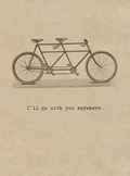 Cover: Bicycle Built for Two. 6 Cards, Individually Bagged with Envelopes - Laughing Elephant
