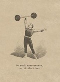Cover: Barbell Lifter. 6 Cards, Individually Bagged with Envelopes - Laughing Elephant