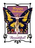 Cover: Butterfly Woman. 6 Cards, Individually Bagged with Envelopes - Laughing Elephant