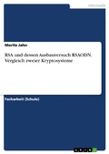 Cover: RSA und dessen Ausbauversuch RSAODN. Vergleich zweier Kryptosysteme - GRIN Verlag