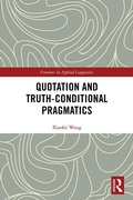 Cover: Quotation and Truth-Conditional Pragmatics - Routledge