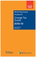 Cover: MHA MacIntyre Hudson's Orange Tax Guide 2018-19 - LexisNexis UK