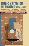 Cover: Music Criticism in France, 1918-1939 - Boydell Press