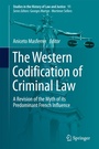 Cover: The Western Codification of Criminal Law - Springer