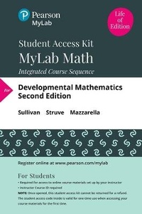 Abbildung von: MyLab Math with Pearson eText -- 24 Month Standalone Access Card -- Developmental Mathematics - Pearson
