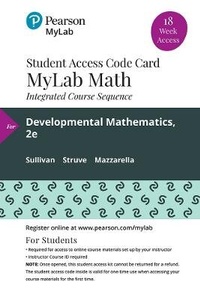 Abbildung von: MyLab Math with Pearson eText -- 18-week Access Card -- for Developmental Mathematics - Pearson