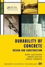 Cover: Durability of Concrete - CRC Press