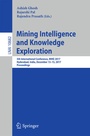 Cover: Mining Intelligence and Knowledge Exploration - Springer