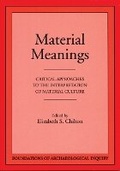 Cover: Material Meanings - University of Utah Press,U.S.