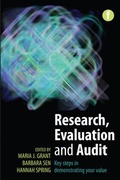 Cover: Research, Evaluation and Audit - Facet Publishing