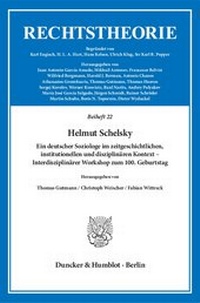 Abbildung von: Helmut Schelsky - Duncker & Humblot