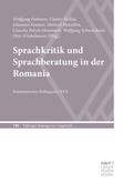 Cover: Sprachkritik und Sprachberatung in der Romania - Narr Francke Attempto Verlag