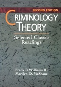 Cover: Criminology Theory - Anderson Publishing
