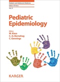 Cover: Pediatric Epidemiology - Karger, S