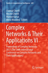 Enlarge image Cover: Complex Networks & Their Applications VI - Springer
