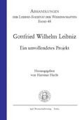 Cover: Gottfried Wilhelm Leibniz - trafo Wissenschaftsverlag