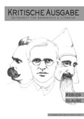 Cover: Kritische Ausgabe - Verlag Dreiviertelhaus