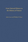 Cover: From Natural History to the History of Nature - University of Notre Dame Press