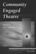 Cover: Community Engaged Theatre - Talon Books,Canada