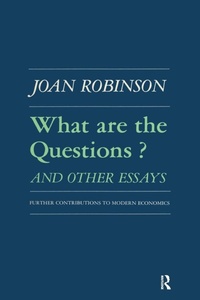 Enlarge image Cover: What are the Questions and Other Essays - M.E. Sharpe