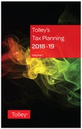 Cover: Tolley's Tax Planning 2018-19 - Tolley