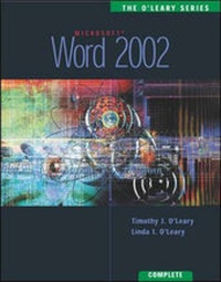 Enlarge image Cover: Ms Word 2002 Complete - McGraw-Hill Inc.,US
