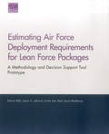 Cover: Estimating Air Force Deployment Requirements for Lean Force Packages - RAND