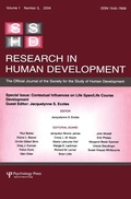 Cover: Contextual Influences on Life Span/life Course - Routledge