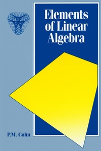 Abbildung von: Elements of Linear Algebra - Routledge
