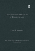 Cover: The Structure and Limits of Criminal Law - Routledge