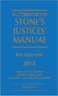 Cover: Butterworths Stone's Justices' Manual 2018 - Butterworths Law