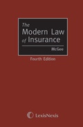 Cover: McGee: The Modern Law of Insurance - Butterworths Law