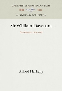 Abbildung von: Sir William Davenant - University of Pennsylvania Press