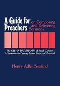 Cover: A Guide for Preachers on Composing and Delivering Sermons - JTS Press